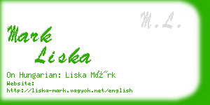 mark liska business card